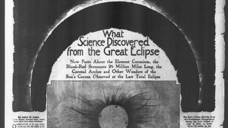 "What Science Discovered from the Great Eclipse."  The Washington Times (Washington, DC)