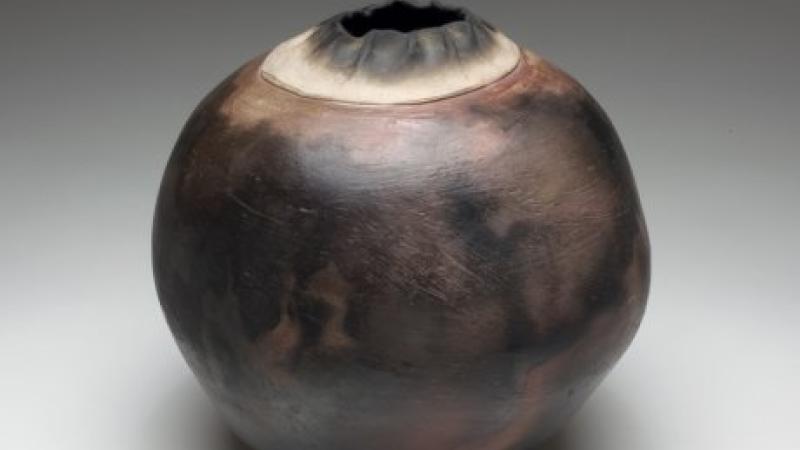 M.C. Richards, Untitled Raku Pot, 1979