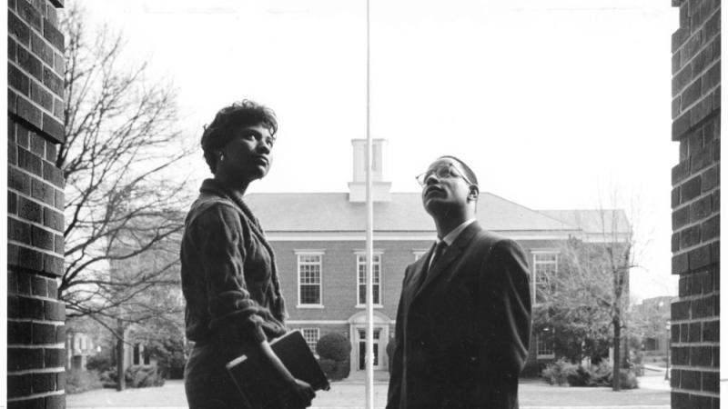 Students in an Entryway