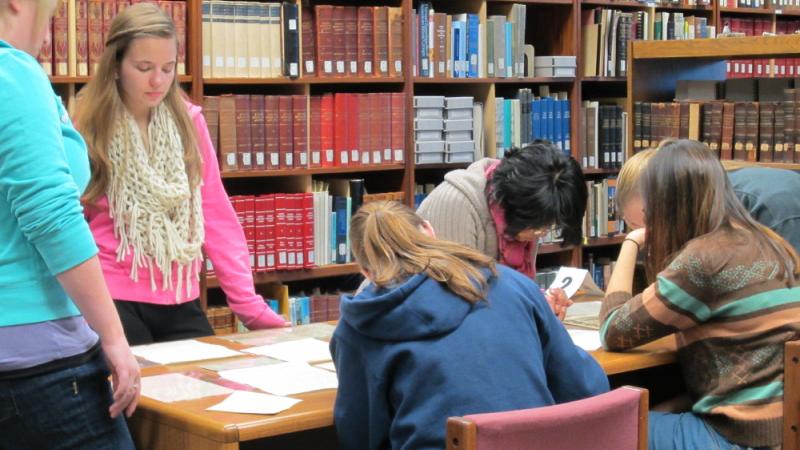 Students at The Swenson Swedish Immigration Research Center