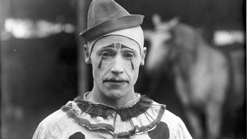 Clown portrait, circa 1902