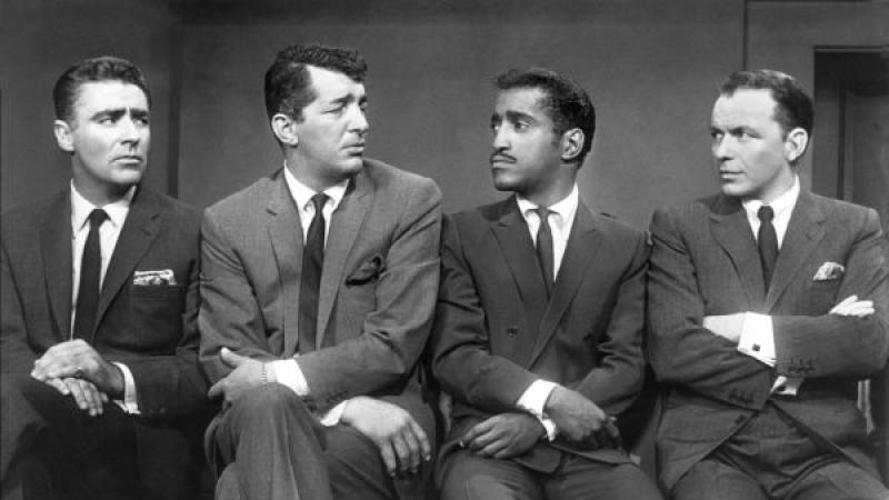 Sammy Davis, Jr. with Peter Lawford, Dean Martin and Frank Sinatra in the 1960 film Ocean's 11