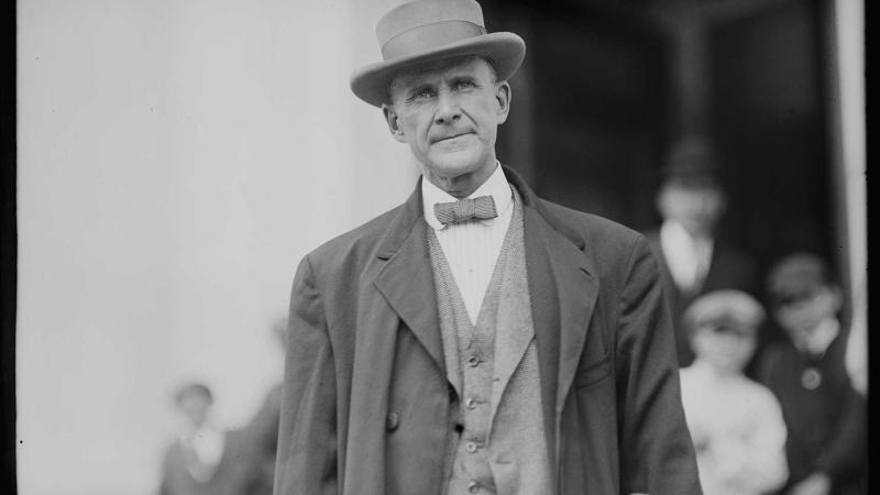 John D. Rockefeller Jr. Wearing Top Hat by Bettmann