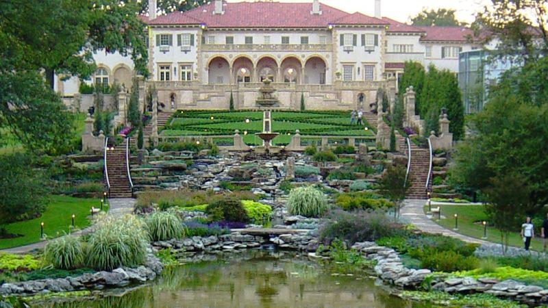 The Philbrook Museum of Art and gardens.