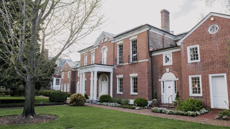 Dumbarton House front lawn.