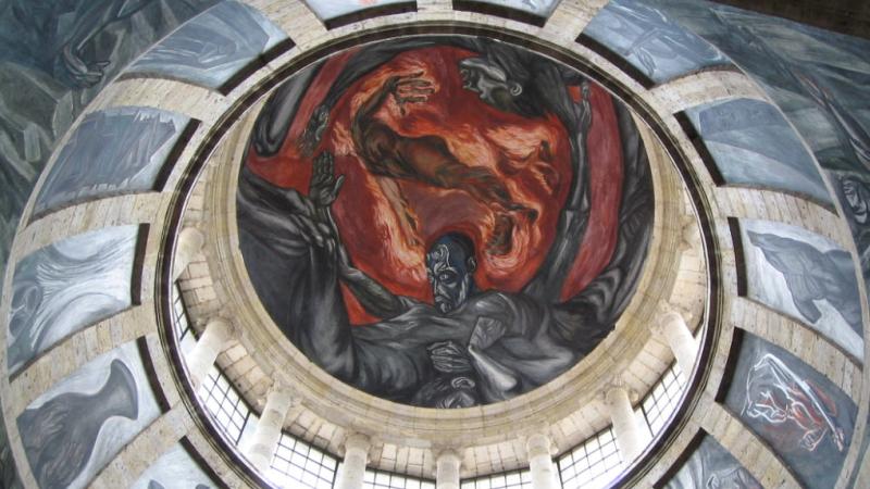 Man of Fire by Jose Clemente Orozco.