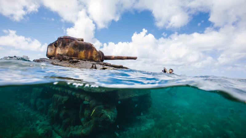 submerged tank