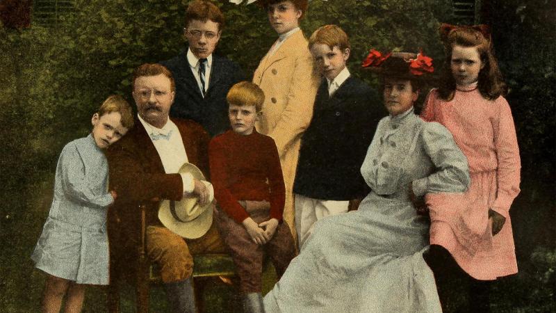President Theodore Roosevelt with his family, 1903