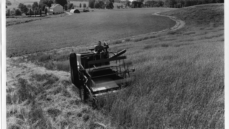 Bromfield on tractor