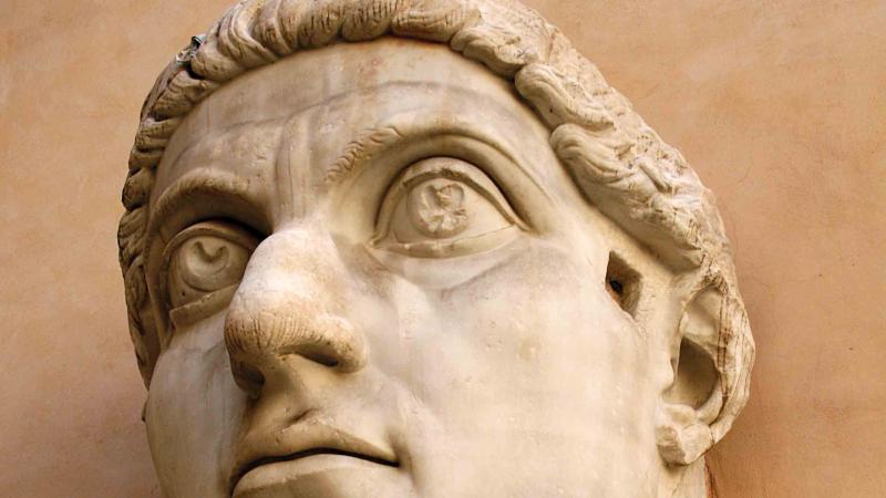 Bust of Roman emperor Constantine