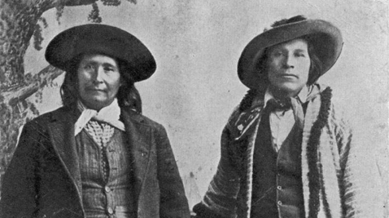 black and white photograph of Choctaw Indian soldiers around the time of the Civil War
