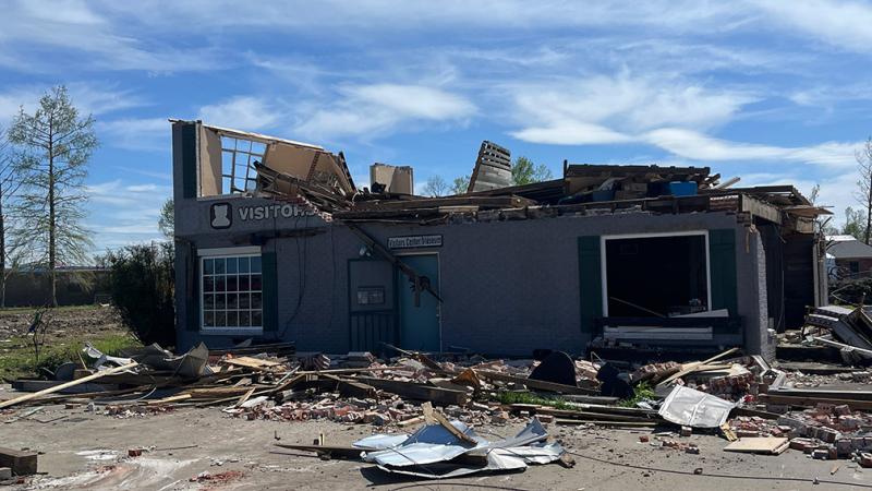 Rolling Fork Museum in Mississippi after March 2023 tornado 