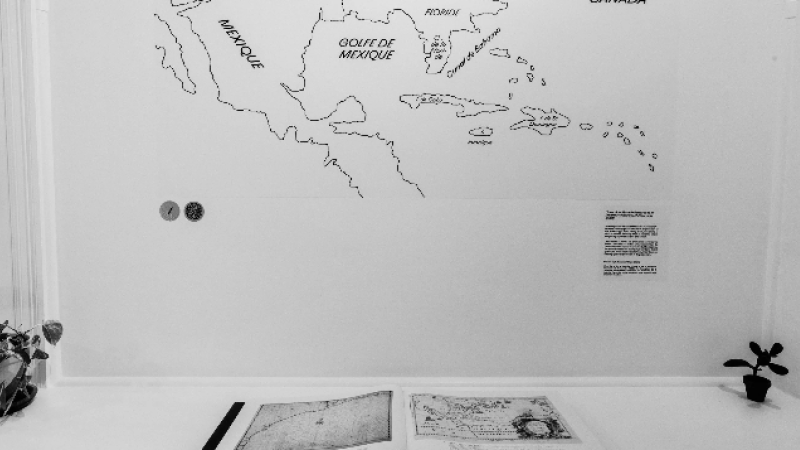 Part of the Becoming Louisiana exhibit at Nous.